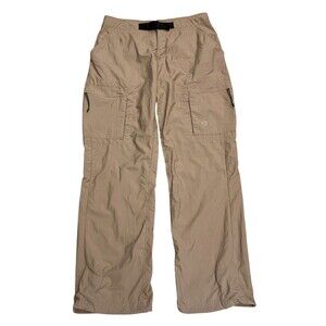 MOUNTAIN HARDWEAR Tan Cargo Hiking Pants Belt Pockets Climbing Outdoors 4 Short
